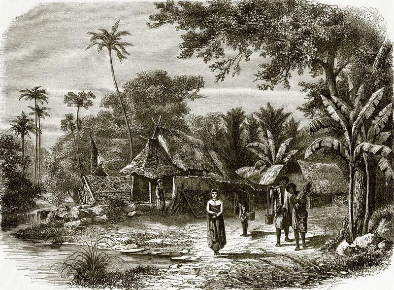 Dorf auf Java von English School