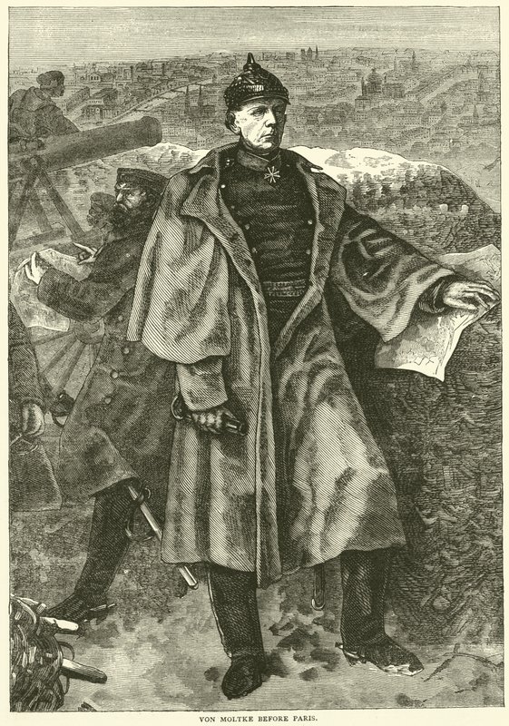 Von Moltke vor Paris, November 1870 von English School
