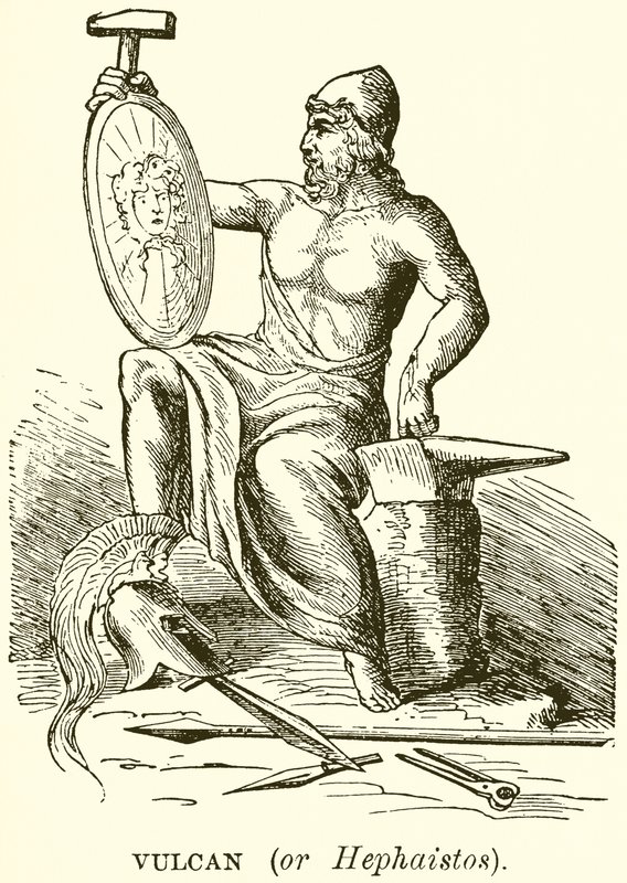 Vulkan (oder Hephaistos) von English School