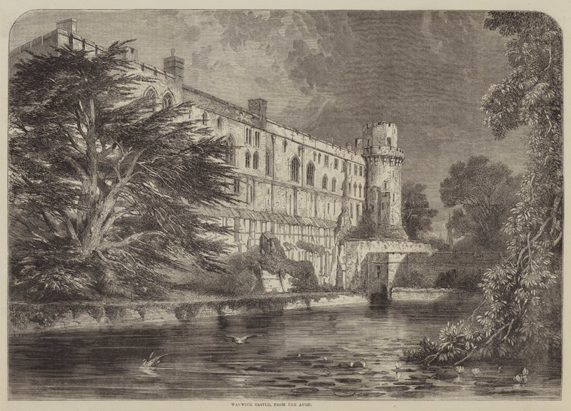 Warwick Castle, vom Avon aus von English School