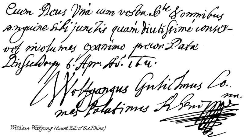 William Wolfgang (Pfalzgraf am Rhein) von English School