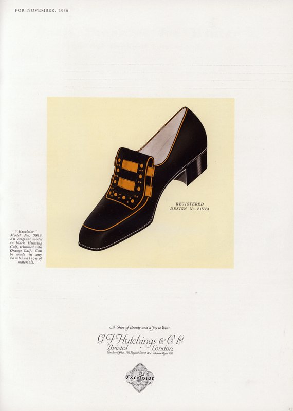 Damenschuhwerbung, 1930er Jahre von English School