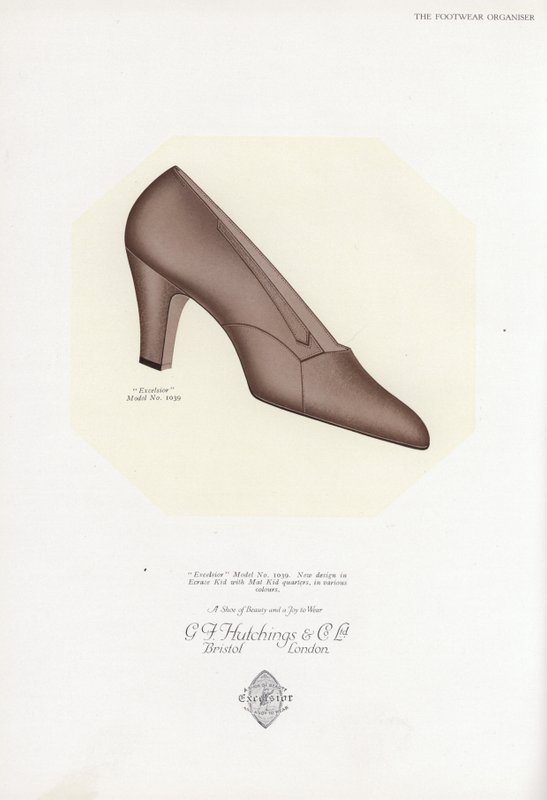 Damenschuhwerbung, 1930er Jahre von English School
