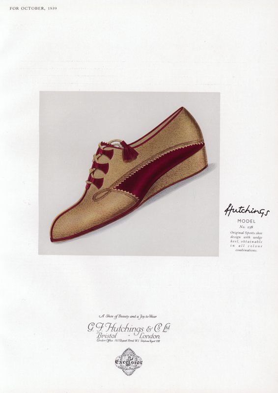 Damenschuhwerbung, 1930er Jahre von English School