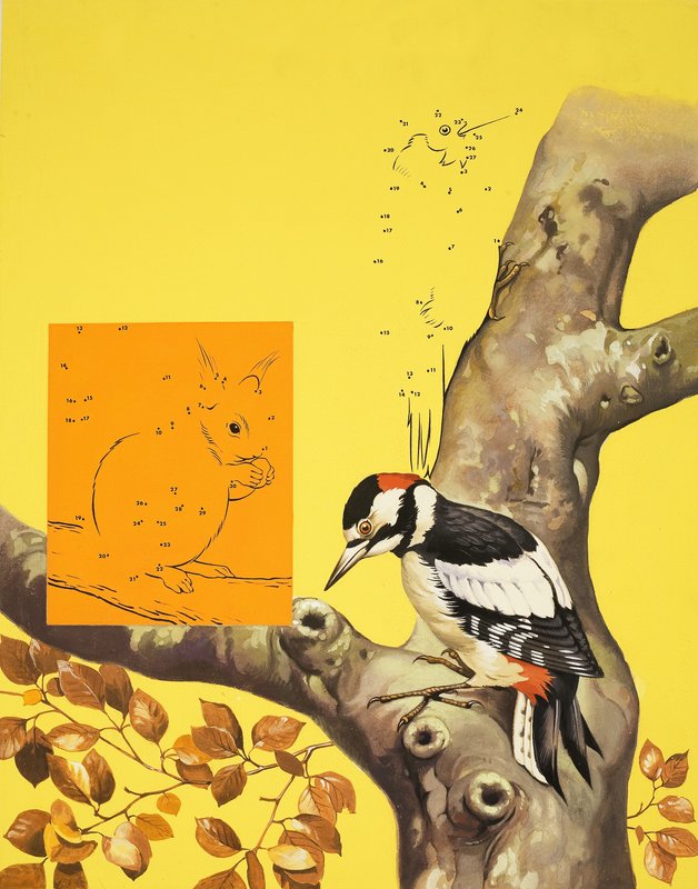 Specht-Puzzle-Seite von English School