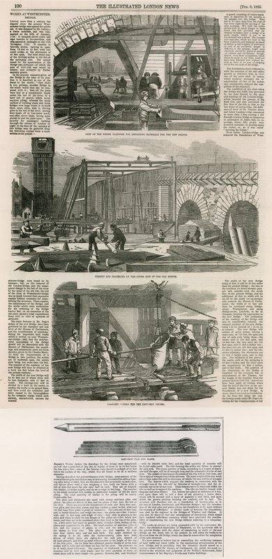 Arbeiten, Westminster-Brücke von English School