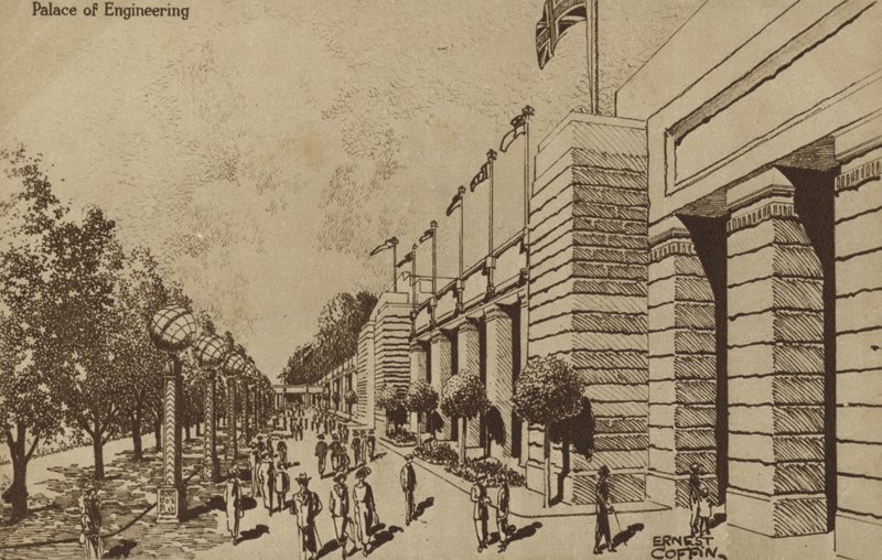 Palast der Technik, British Empire Exhibition, Wembley, 1924 von Ernest Coffin