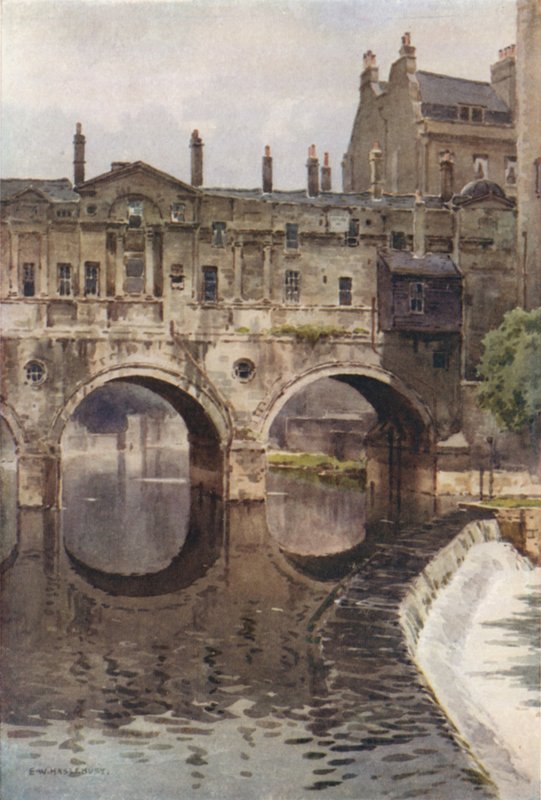Pulteney Brücke, Bath von Ernest William Haslehust