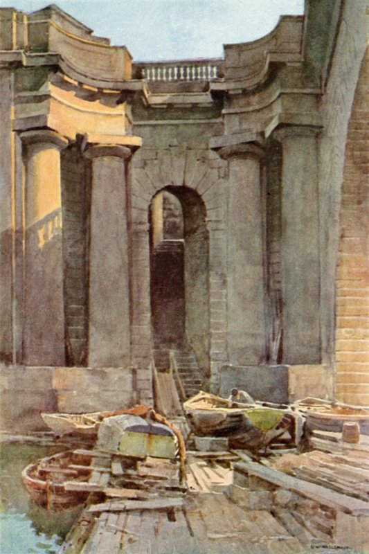 Flusstreppe, Waterloo Bridge von Ernest William Haslehust