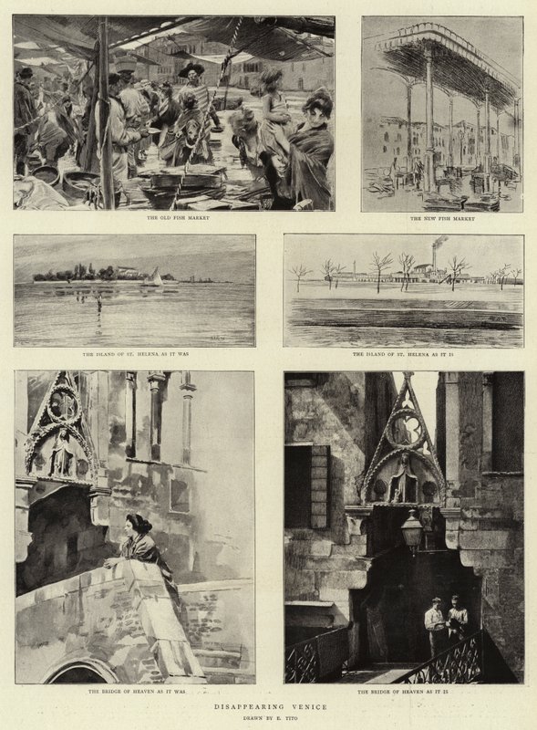 Verschwindendes Venedig von Ettore Tito