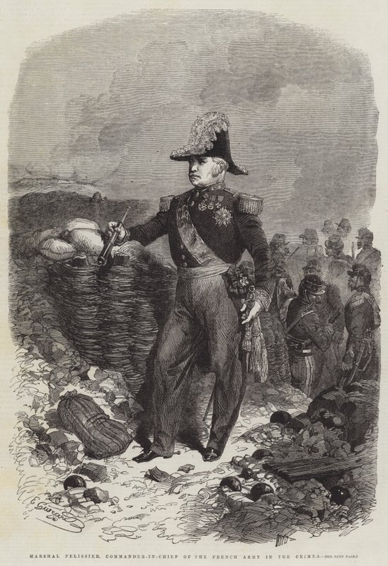 Marschall Pelissier, Oberbefehlshaber der französischen Armee auf der Krim von Eugen von Guerard