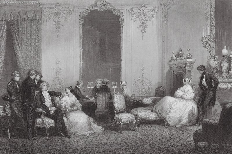 Eine Pariser Familie von Eugene Louis (after) Lami