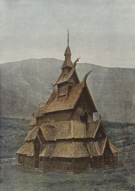 Kirche von Borgund von European Photographer