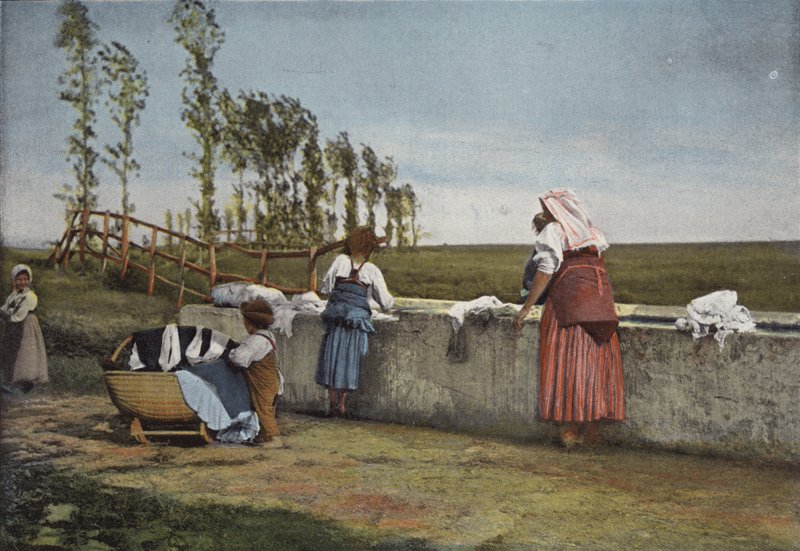 Brunnen in der römischen Landschaft von European Photographer