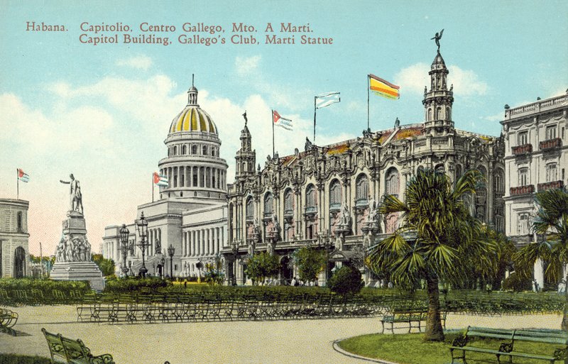 Havanna, Kuba, Kapitolgebäude, Gallegos-Club, Marti-Statue von European Photographer