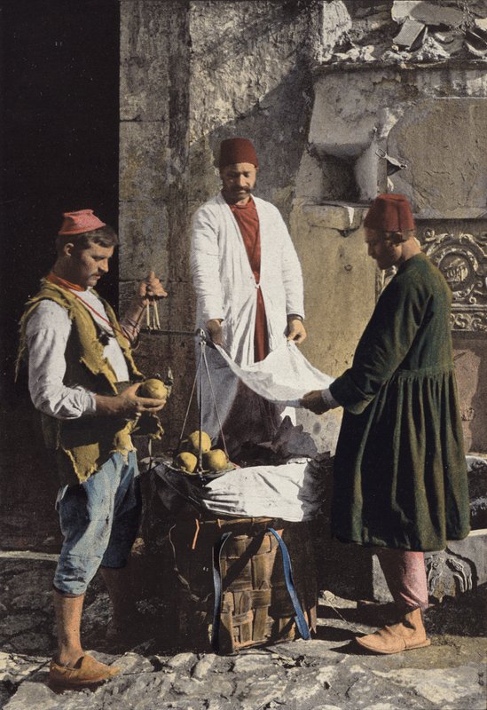 Quittenhändler in Konstantinopel von European Photographer