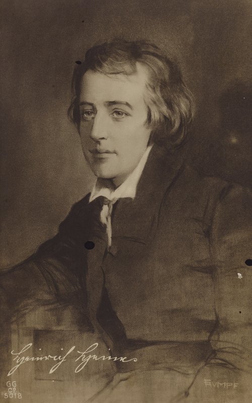 Heinrich Heine, deutscher Dichter und Essayist, ca. 1820 von European School
