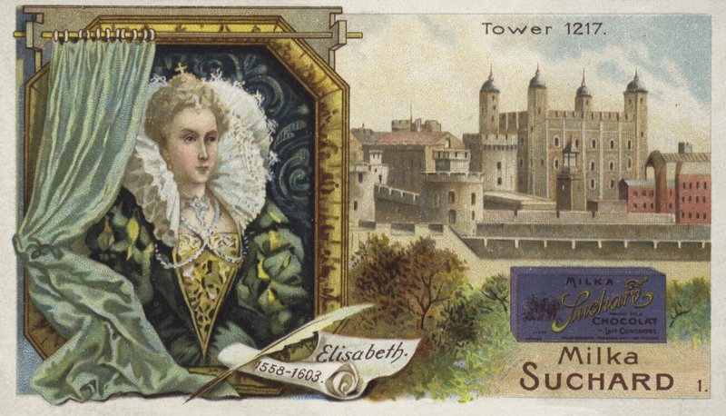 Königin Elisabeth I. von England und der Tower of London von European School