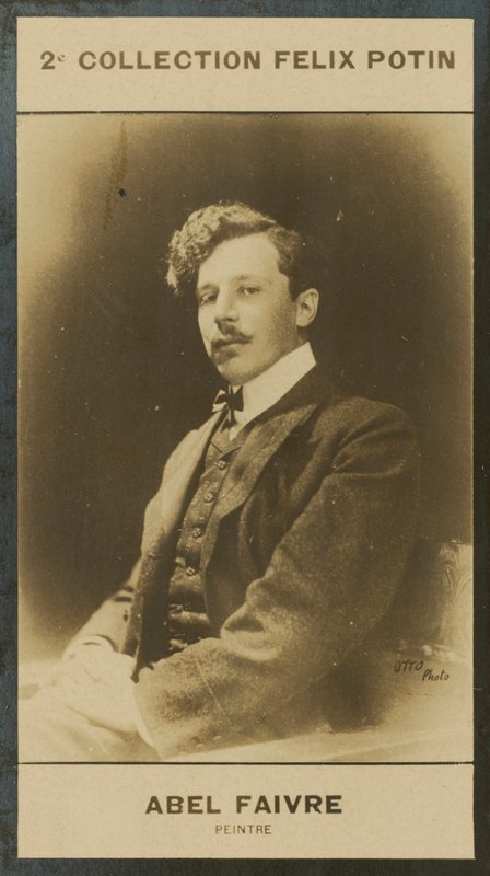 Abel Faivre, Maler (s/w Foto) von European Photographer