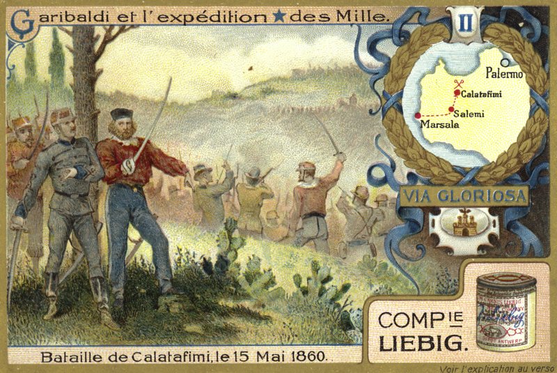 Schlacht von Calatafimi, Sizilien, 15. Mai 1860 von European School