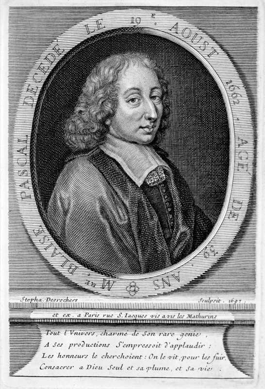 Blaise Pascal, französischer Mathematiker und Physiker von European School