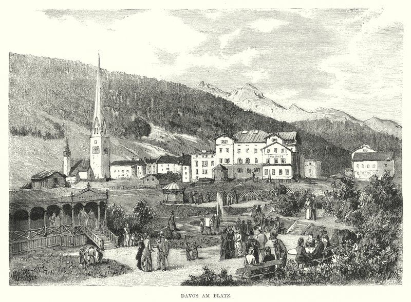 Davos am Platz (Gravur) von European School