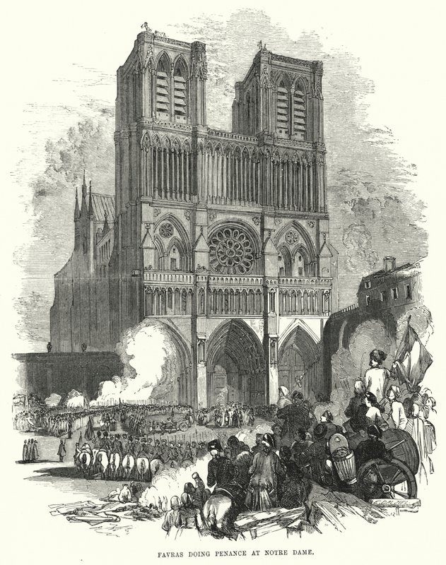 Favras tut Buße in Notre Dame von European School