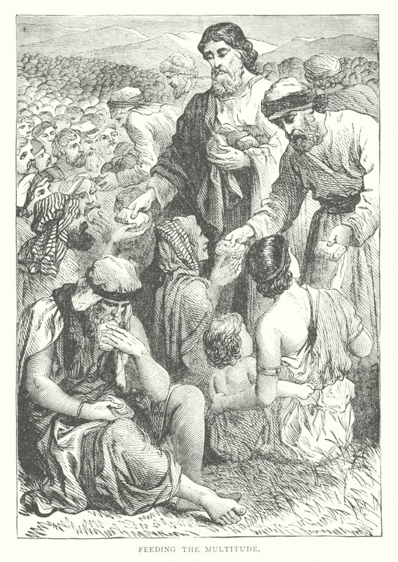 Speisung der Fünftausend (Gravur) von European School