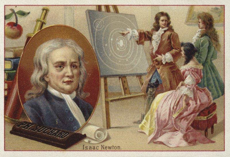 Isaac Newton, englischer Physiker und Mathematiker von European School
