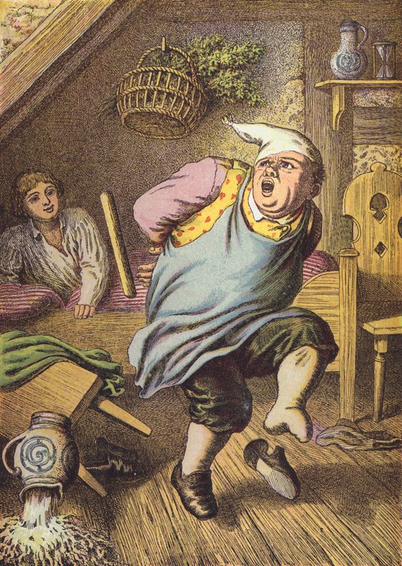 Die drei Brüder (Farblithografie) von European School