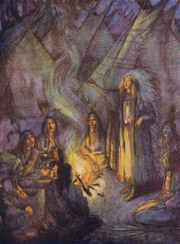 Rothäute und ihre Wigwams von Flora White
