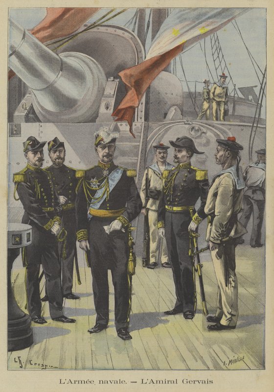 Raymond-Emile Gervais, französischer Admiral von Fortune Louis Meaulle