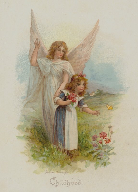 Kindheit (Chromolithographie) von Frances Brundage