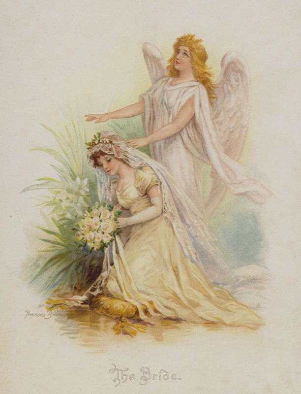 Die Braut (Chromolithografie) von Frances Brundage