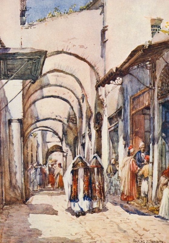 Eine Straße der Bögen, Tunis von Frances Nesbitt