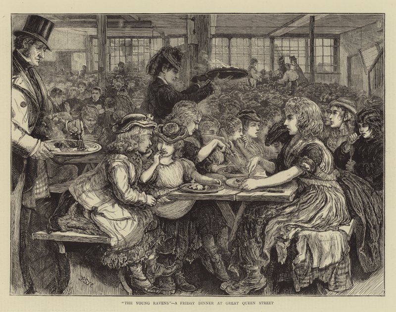 Die jungen Raben, ein Freitagsessen in der Great Queen Street von Francis S. Walker