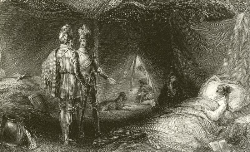 Das Sterbebett des Räubers von Francis William Topham