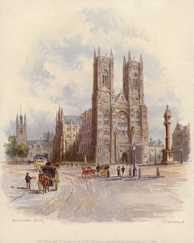Westminster Abbey, London von Francis after Barraud
