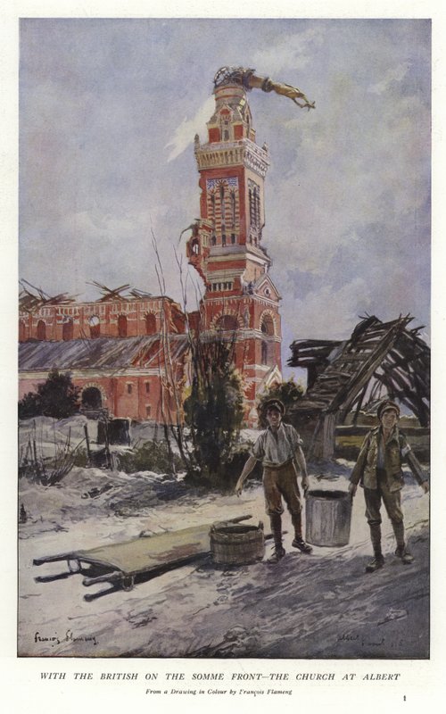 Mit den Briten an der Somme-Front von Francois Flameng