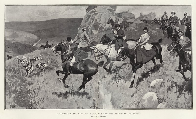 Ein erfolgreicher Tag mit den Devon und Somerset Hirschhunden auf Exmoor von Frank Craig