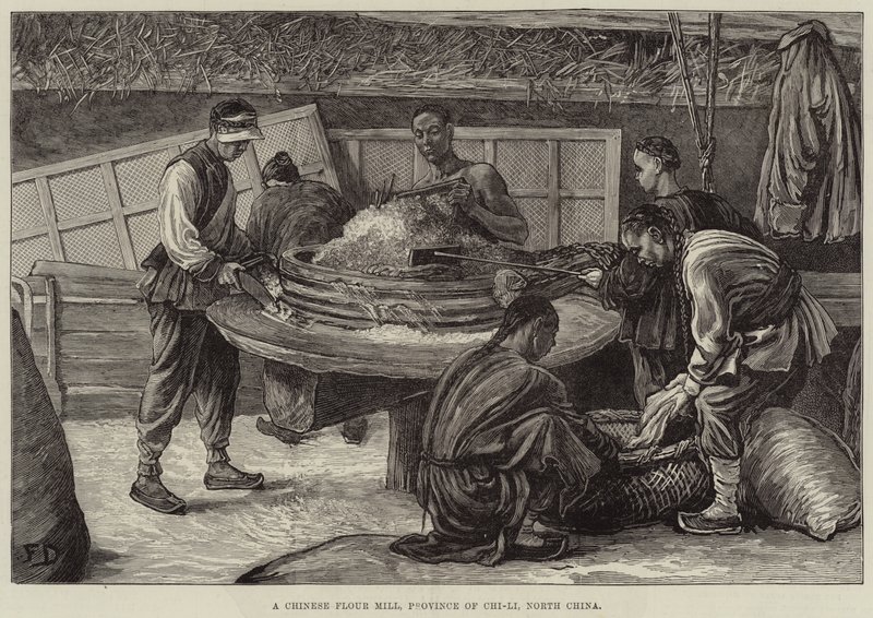 Eine chinesische Mühle, Provinz Chi-Li, Nordchina von Frank Dadd
