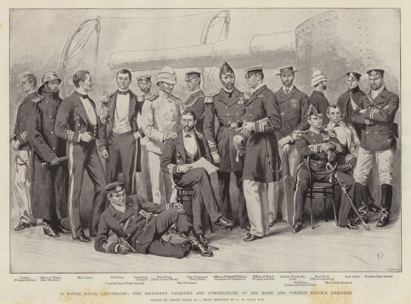 Ein königlicher Marineleutnant von Frank Dadd