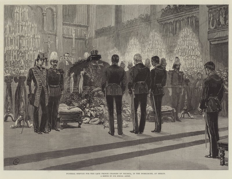Trauergottesdienst für den verstorbenen Prinz Charles von Preußen, in der Domkirche, in Berlin von Frank Dadd