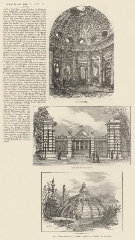 Brand des Palastes von Laeken von Frank Watkins