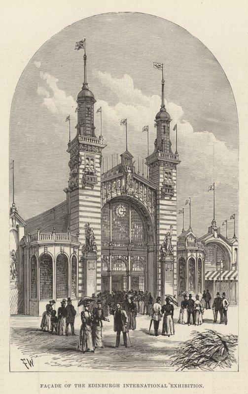 Fassade der Edinburgh International Exhibition von Frank Watkins
