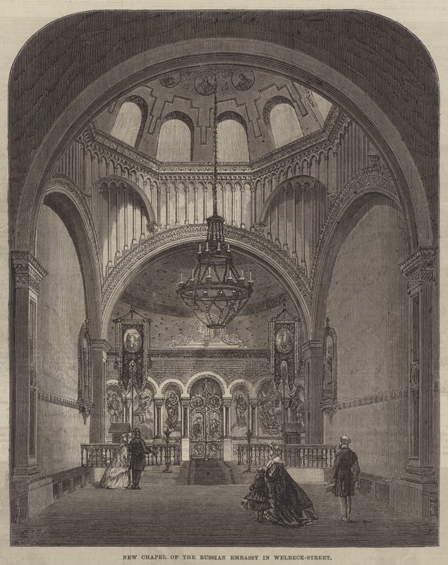 Neue Kapelle der russischen Botschaft in der Welbeck-Straße von Frank Watkins