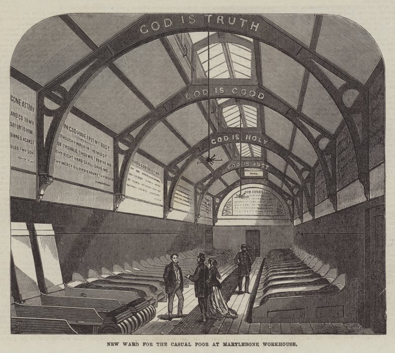 Neue Station für die Gelegenheitsarmen im Marylebone-Armenhaus von Frank Watkins