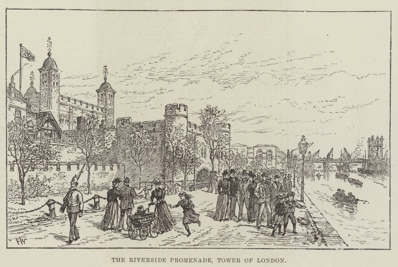 Die Uferpromenade, Tower of London von Frank Watkins