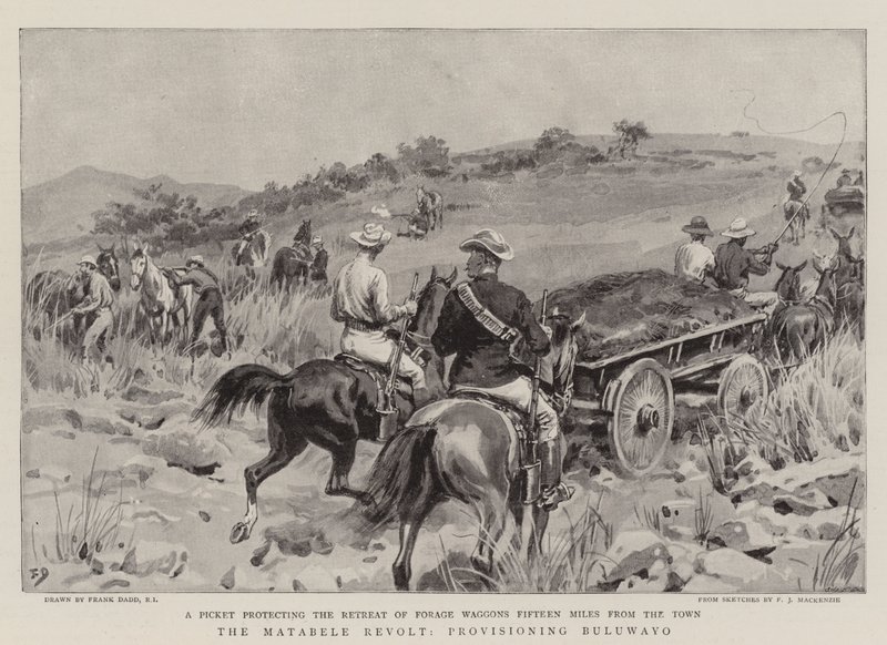 Der Matabele-Aufstand, Versorgung von Buluwayo von Frank Dadd