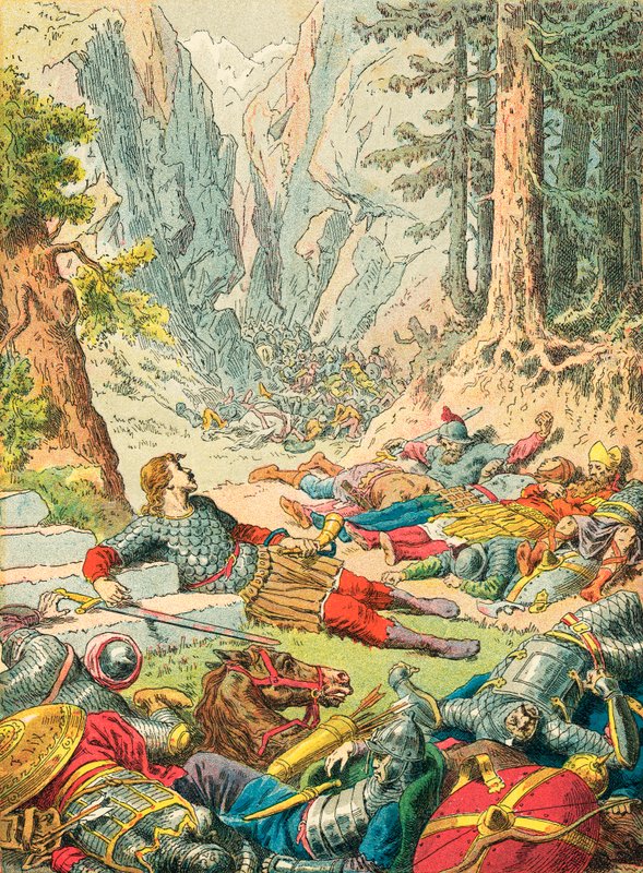 Roland in Roncevaux von Frederic Theodore Lix